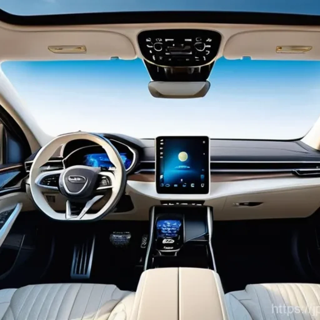 테슬라 모델 X의 럭셔리 옵션 분석 - **Prompt 1: Interior Luxury and Panoramic Roof**
A stunning, luxurious interior of a modern elec...