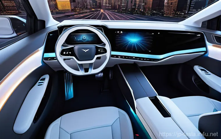 테슬라 모델 X의 럭셔리 옵션 분석 - **Prompt 1: Interior Luxury and Panoramic Roof**
A stunning, luxurious interior of a modern elec... 테슬라 모델 X의 럭셔리 옵션 분석 - **Prompt 1: Interior Luxury and Panoramic Roof**
A stunning, luxurious interior of a modern elec...